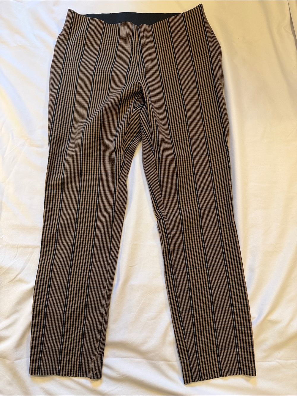 a new day Brown & Black Checked Dress Pants